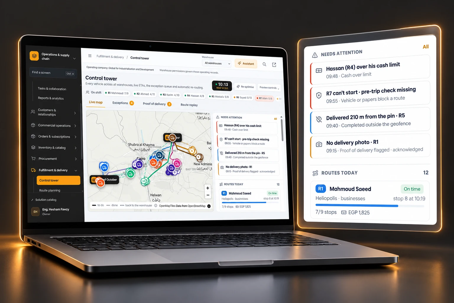 Deliver & close sample product visualization